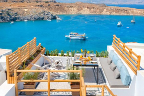 Отель Lindos Shore Summer House with Jacuzzi and sea view !!!  Линдос